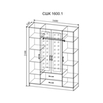 Шкаф Софи СШК 1600.1 ДСВ в Армавире
