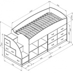 Кровать-чердак Дюймовочка 4.1 в Армавире