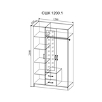 Шкаф Софи СШК 1200.1 ДСВ в Армавире