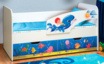 Кровать детская с фотопечатью Дельфин ЛДСП в Армавире